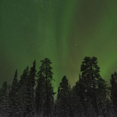 Northern lights captured in Finnish Lapland