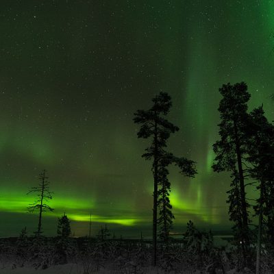 Northern lights captured in Finnish Lapland