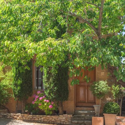 Entrance of typical Provence house
