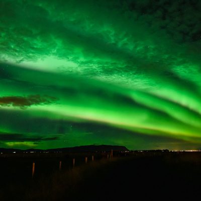 Northern Lights during a calm night in Iceland