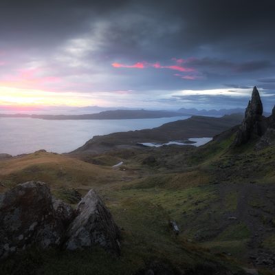 Sunrise at Old Man of Storr from Isle of Skye, Scotland