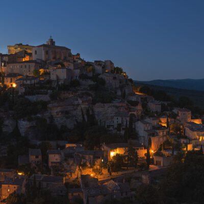 Gordes village of Provence at sunset